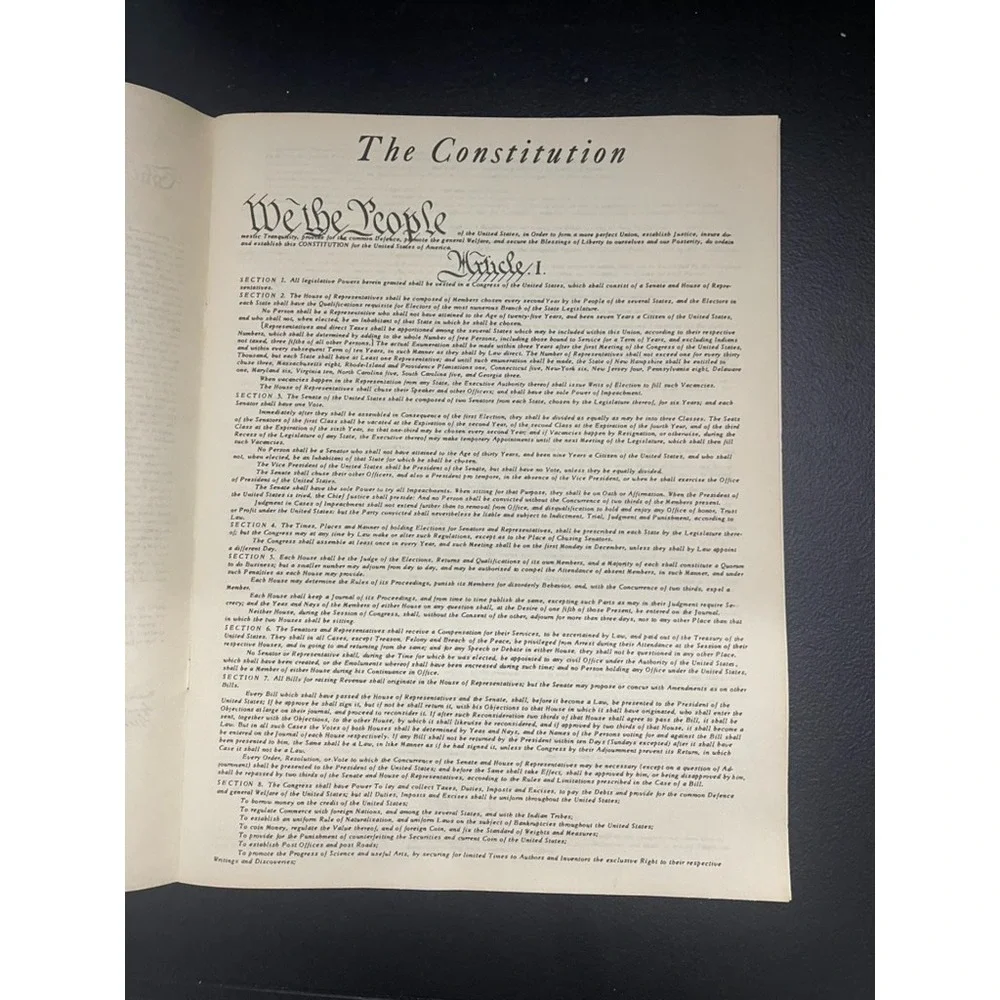 Vintage Bicentennial Historical Documents Booklet by Brandmark Sales